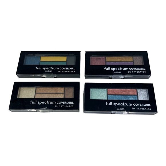 CoverGirl Full Spectrum Quad Eyeshadow Palette Lot Of 4 Multicolor Shades New - Picture 1 of 7